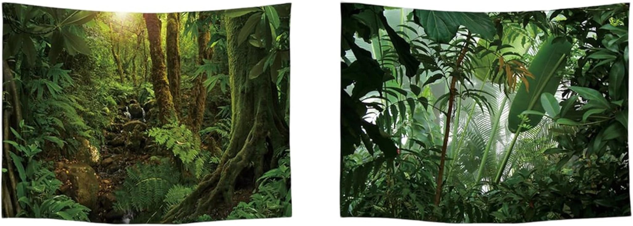 Wandtapijt ulticool huis strand zee palm eiland Wonen - Accessoires en Decoratie Naty Shop De natuur van het tropische woud