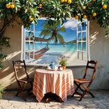Wandtapijt ulticool uitzicht strand zeepalm hangmat Home - Accessoires en Decoratie Naty Shop