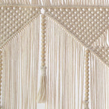 Beige geweven deurtapijt kwastje slaapkamer balkon Wonen - Accessoires en Decoratie Naty Shop