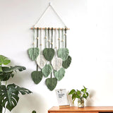 Natuurlijk groen tapijt dat de muren van de slaapkamer van de kamer versiert. Home - Accessoires en Decoratie Naty Shop
