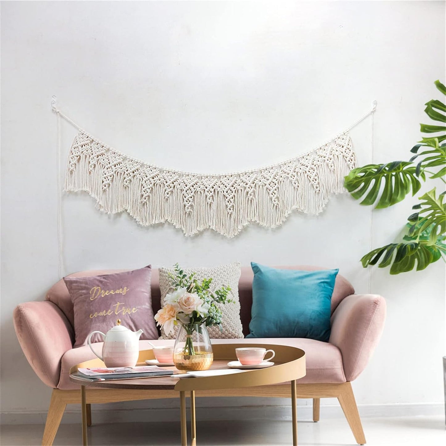 Tapijt wandkleed geweven banner bruiloft Huis - Accessoires en Decoratie Naty Shop