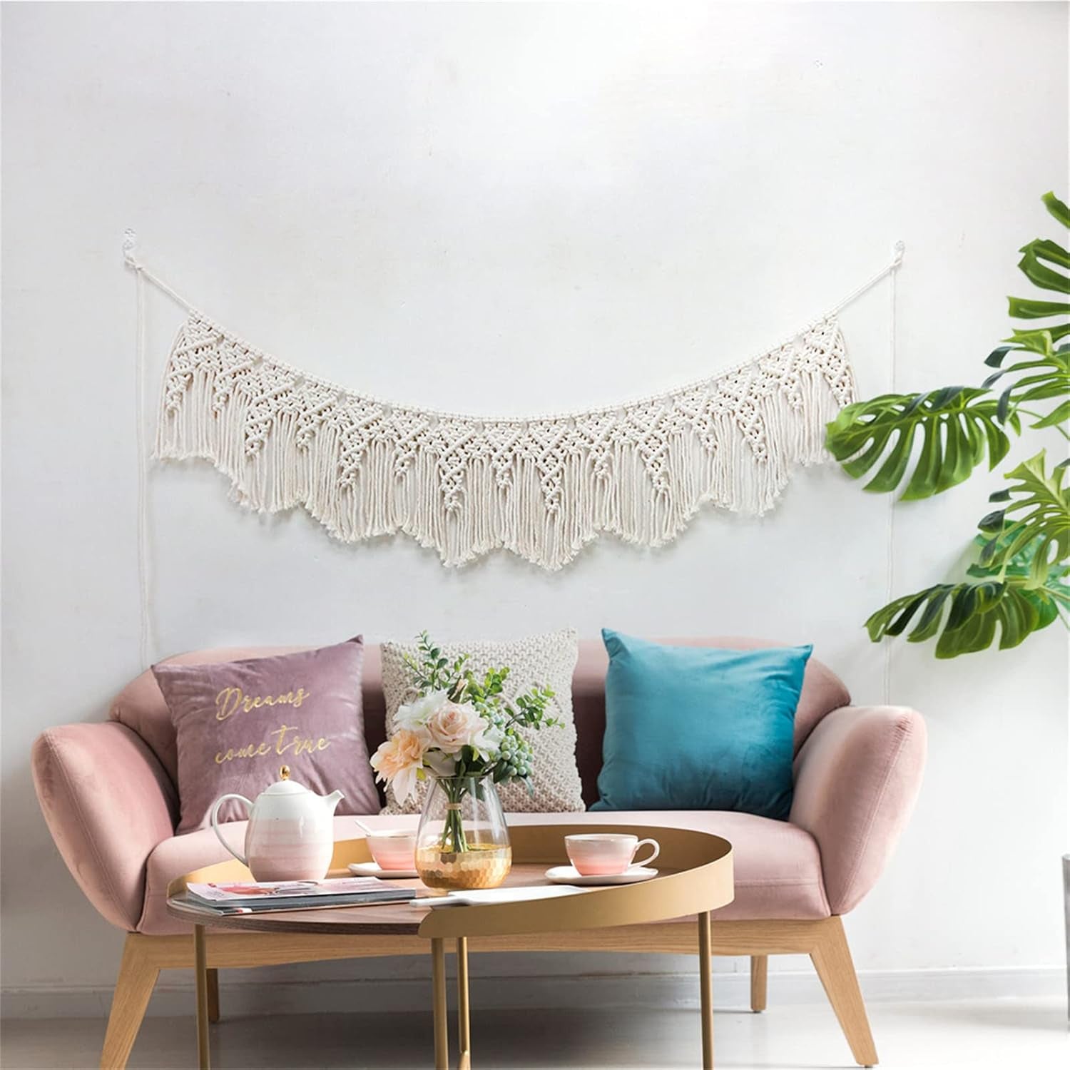 Tapijt wandkleed geweven banner bruiloft Huis - Accessoires en Decoratie Naty Shop