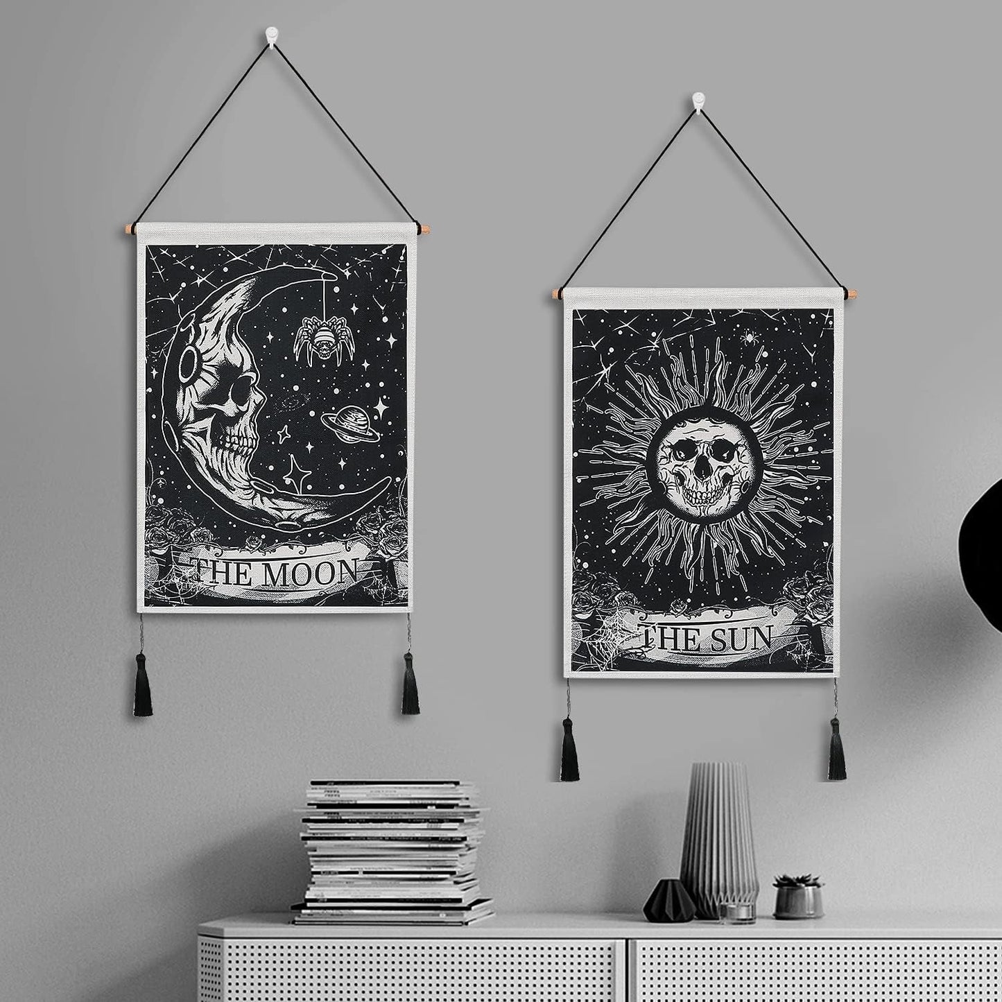 wandtapijt weldomcor tarot schedel set zon Home - Accessoires en Decoratie Naty Shop