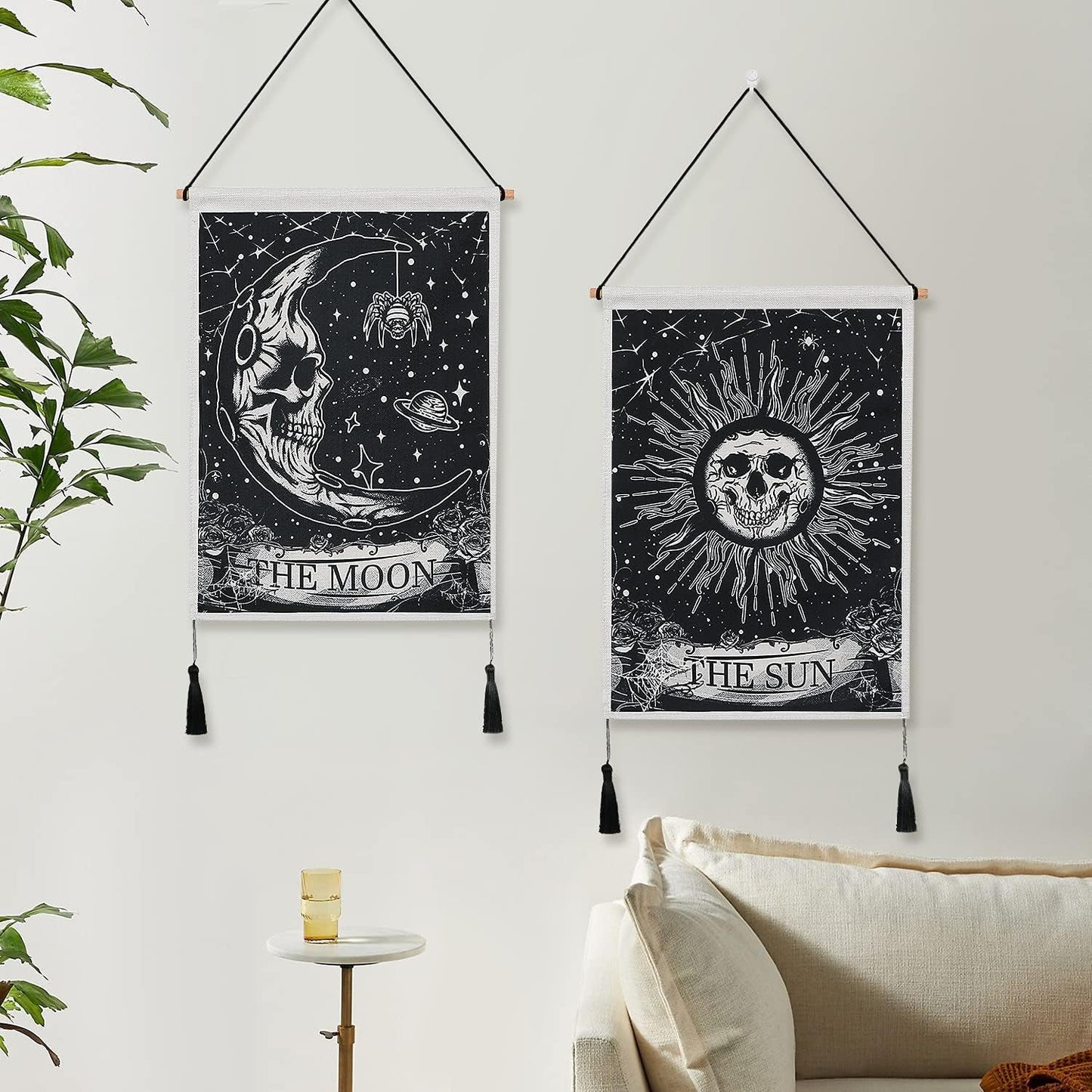 wandtapijt weldomcor tarot schedel set zon Home - Accessoires en Decoratie Naty Shop