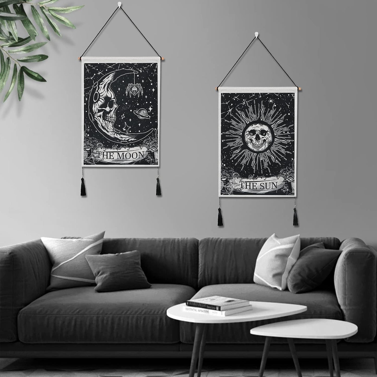 wandtapijt weldomcor tarot schedel set zon Home - Accessoires en Decoratie Naty Shop