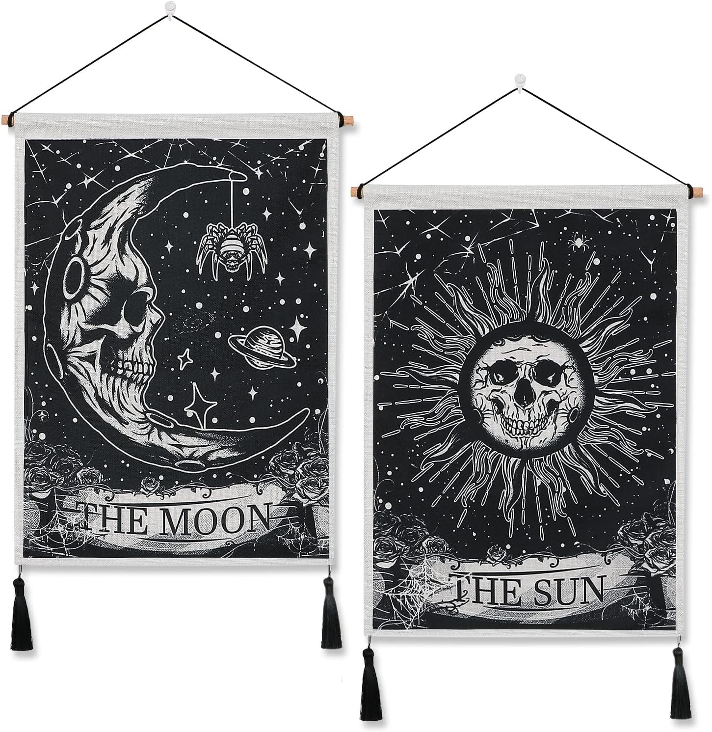 Wandtapijt weldomcor schedel tarot set zon Home - Accessoires en Decoratie Naty Shop Schedels Schedels
