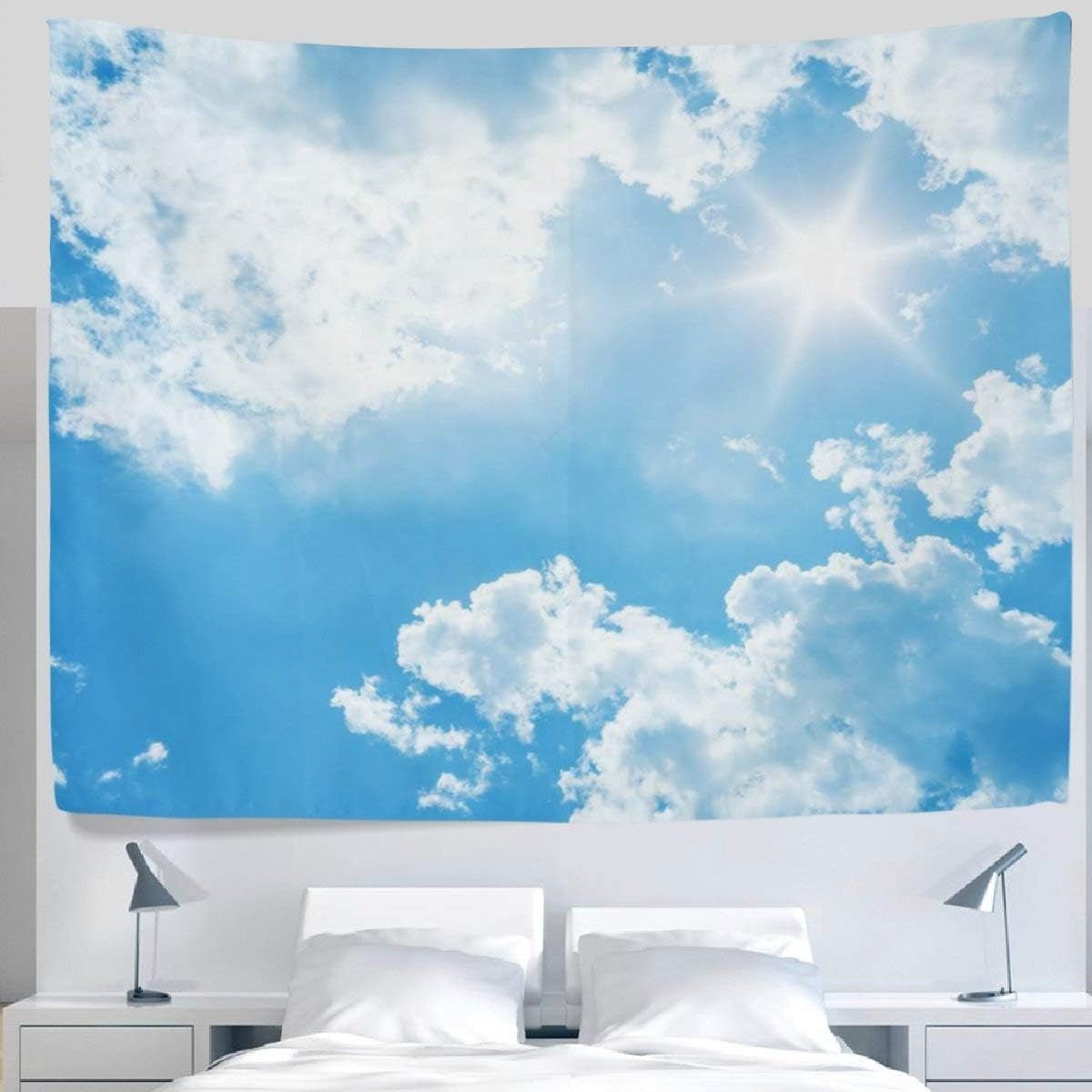 Wandtapijt yisumei blauwe lucht kamer Huis - Accessoires en Decoratie Naty Shop 230L X 150B Cm