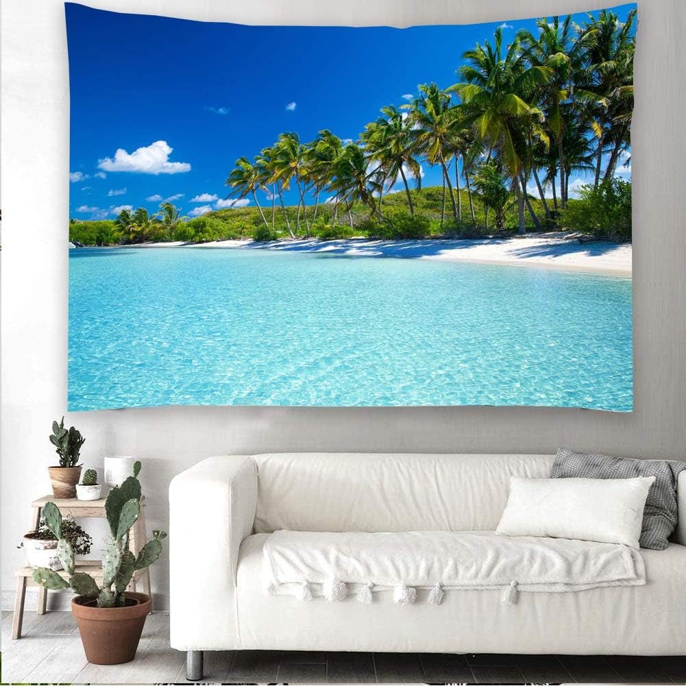 Wandtapijt yisure strand tropisch landschap Wonen - Accessoires en Decoratie Naty Shop