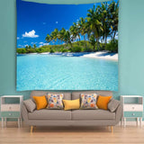 Wandtapijt yisure strand tropisch landschap Wonen - Accessoires en Decoratie Naty Shop