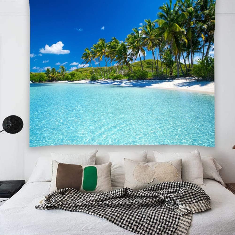 Wandtapijt yisure strand tropisch landschap Wonen - Accessoires en Decoratie Naty Shop
