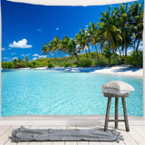 Wandtapijt yisure strand tropisch landschap Wonen - Accessoires en Decoratie Naty Shop