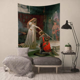 Wandtapijt yongfoto ridder olieverfschilderij middeleeuws Engeland Home - Accessoires en Decoratie Naty Shop