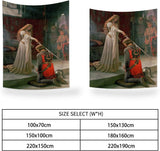 Wandtapijt yongfoto ridder olieverfschilderij middeleeuws Engeland Home - Accessoires en Decoratie Naty Shop