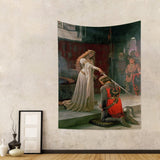 Wandtapijt yongfoto ridder olieverfschilderij middeleeuws Engeland Home - Accessoires en Decoratie Naty Shop