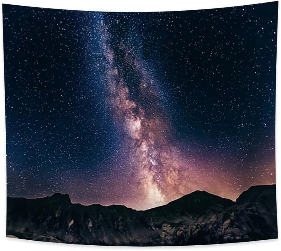 yongfoto wandtapijt sterrenhemel nevel mysterieuze sterren Home - Accessoires en Decoratie Naty Shop 160L X 180B Cm