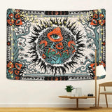 Wandtapijt yrendenge paddestoelen zonnebrand canvas hippie ogen Home - Accessoires en Decoratie Naty Shop