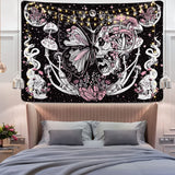 Wandtapijt yrendenge vlinders skelet paddestoelen huis sterren maan Casa - Accessoires en Decoratie Naty Shop
