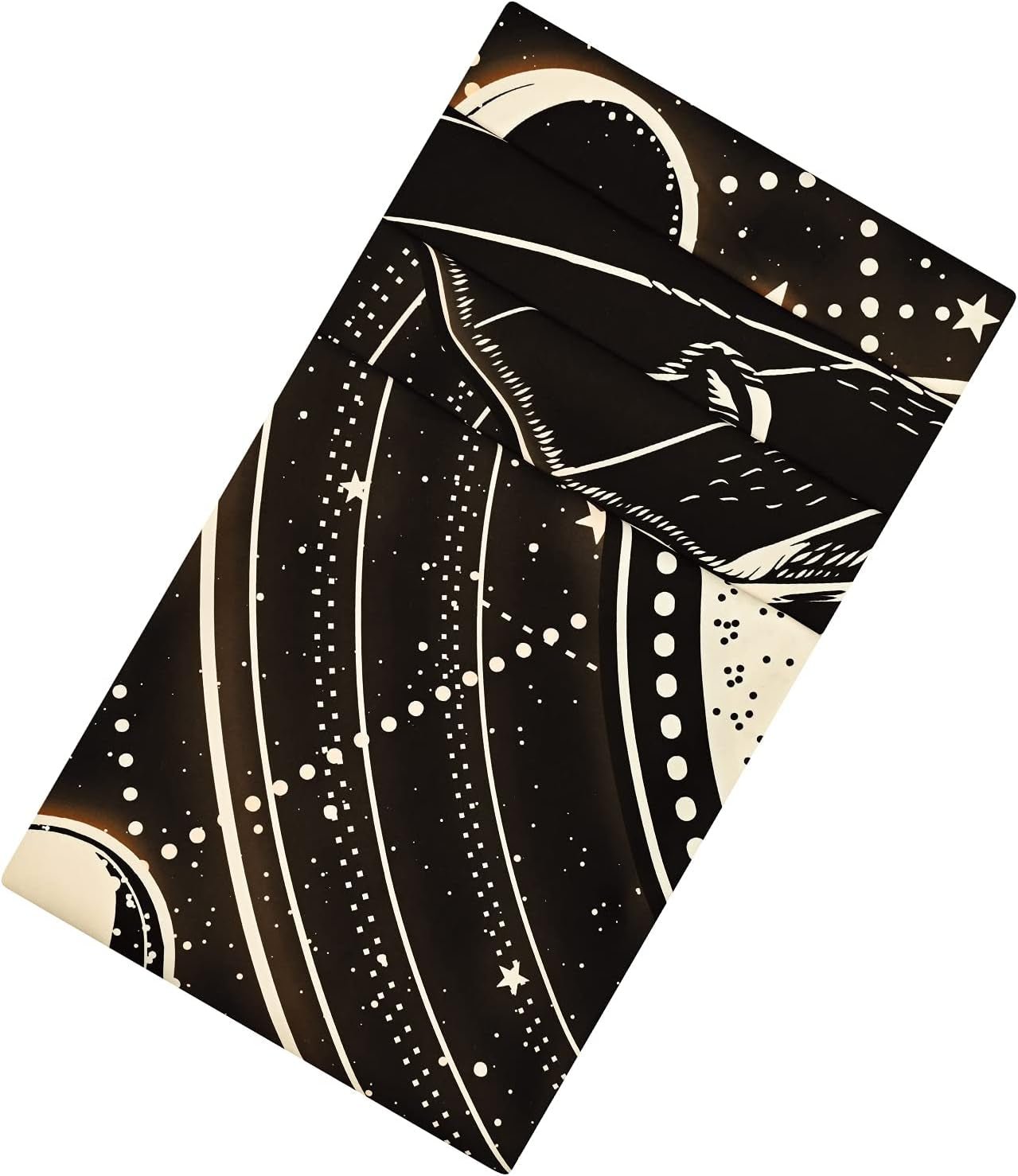 Wandtapijt yrendenge motten zwart zon maan naturel Wonen - Accessoires en Decoratie Naty Shop
