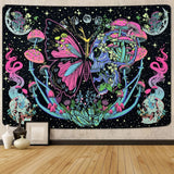 Yrendenge wandtapijt fluorescerend wandtapijt vlinders fase Home - Accessoires en Decoratie Naty Shop
