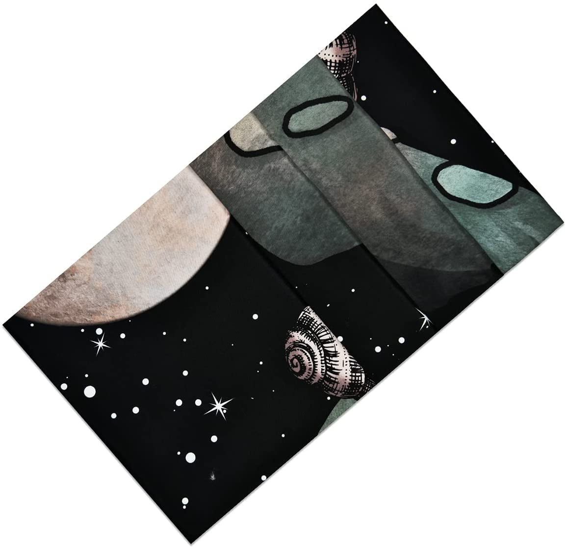 Wandtapijt yugarlibi paddestoel zwarte woud slak hangend Wonen - Accessoires en Decoratie Naty Shop