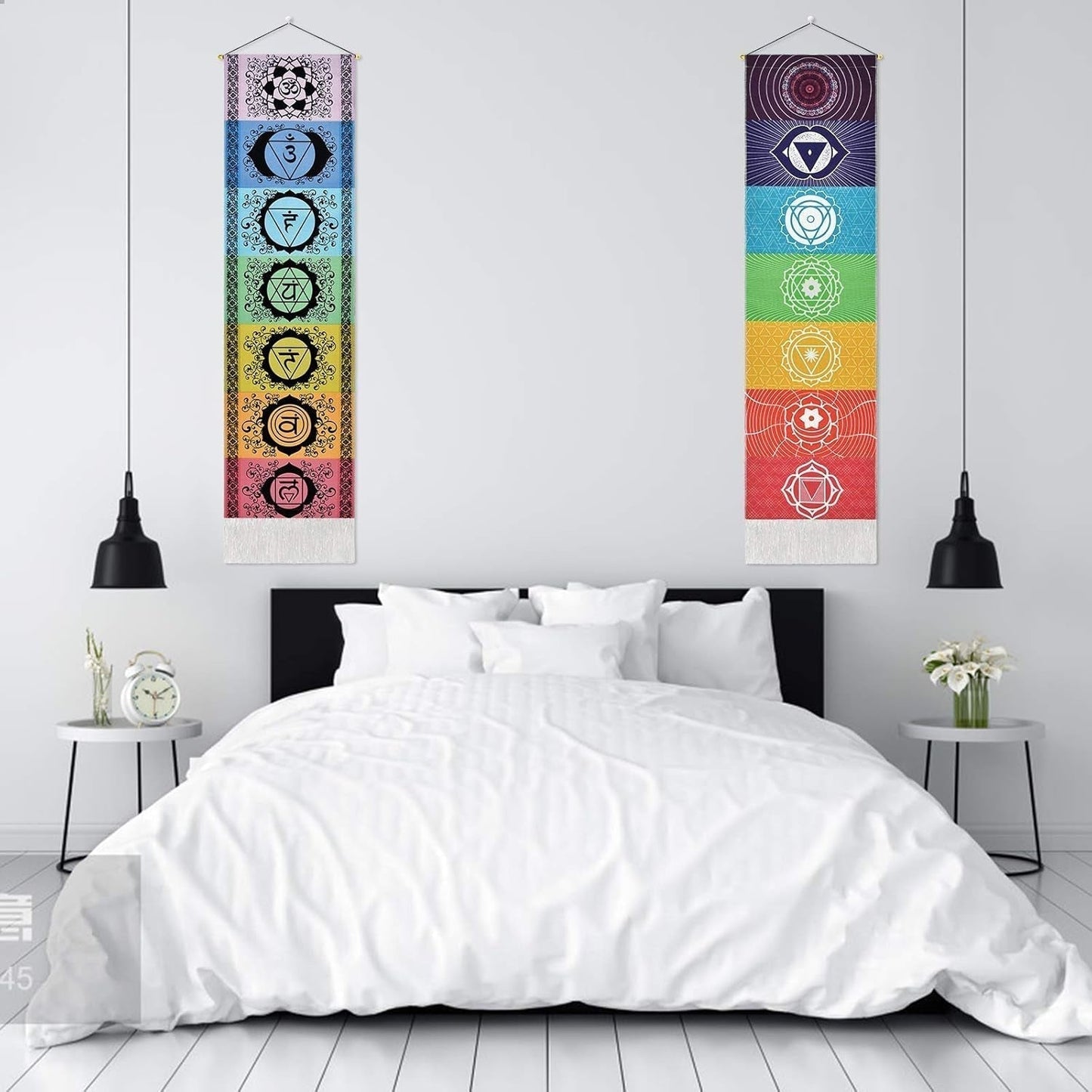 Wandtapijt yugarlibi ophangset chakra meditatie yoga trippy Wonen - Accessoires en Decoratie Naty Shop