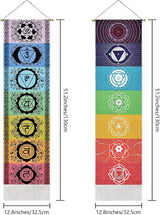 Wandtapijt yugarlibi ophangset chakra meditatie yoga trippy Wonen - Accessoires en Decoratie Naty Shop