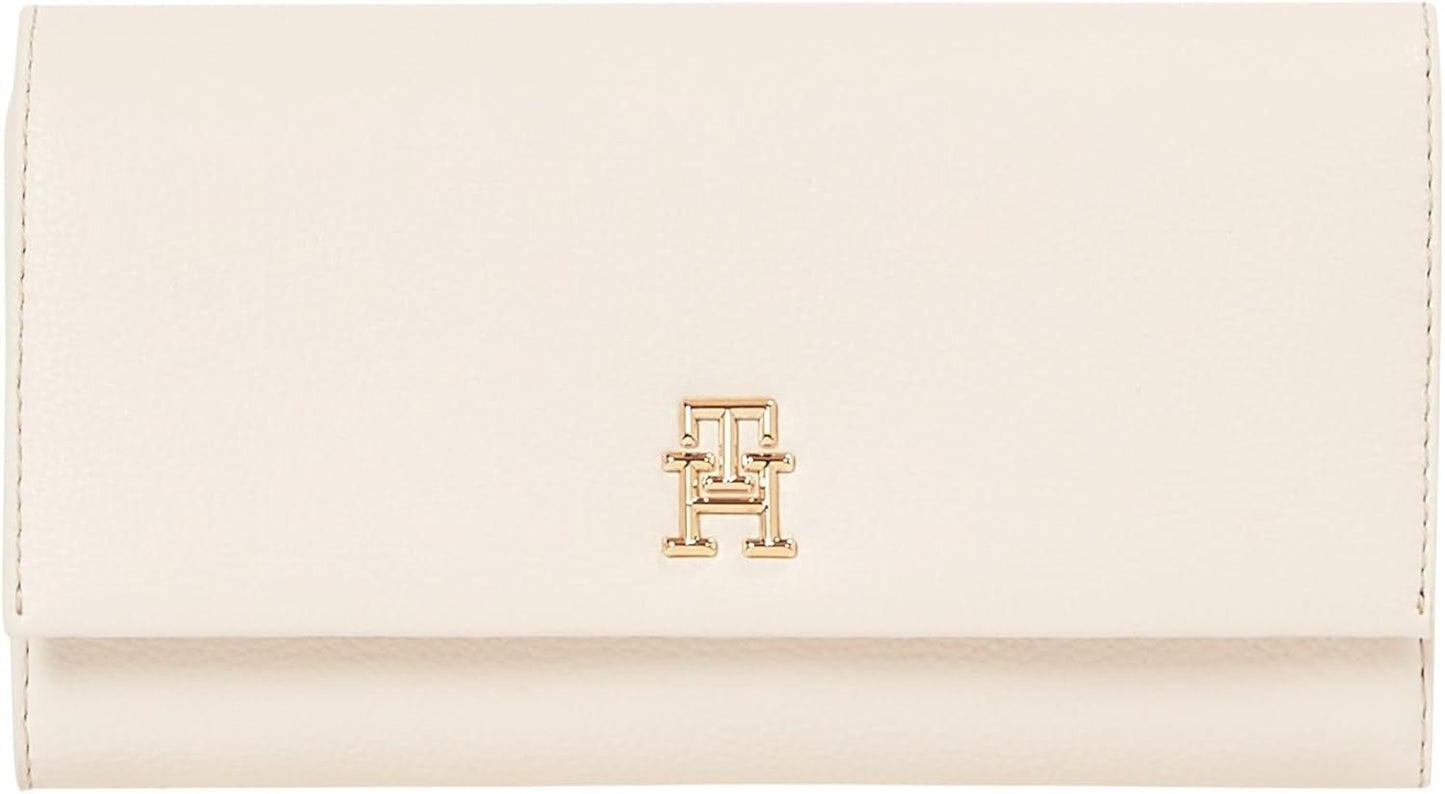 Tommy Hilfiger Aw0aw17267 Damesportemonnee Dames Naty Shop Beige (suikerriet) Os