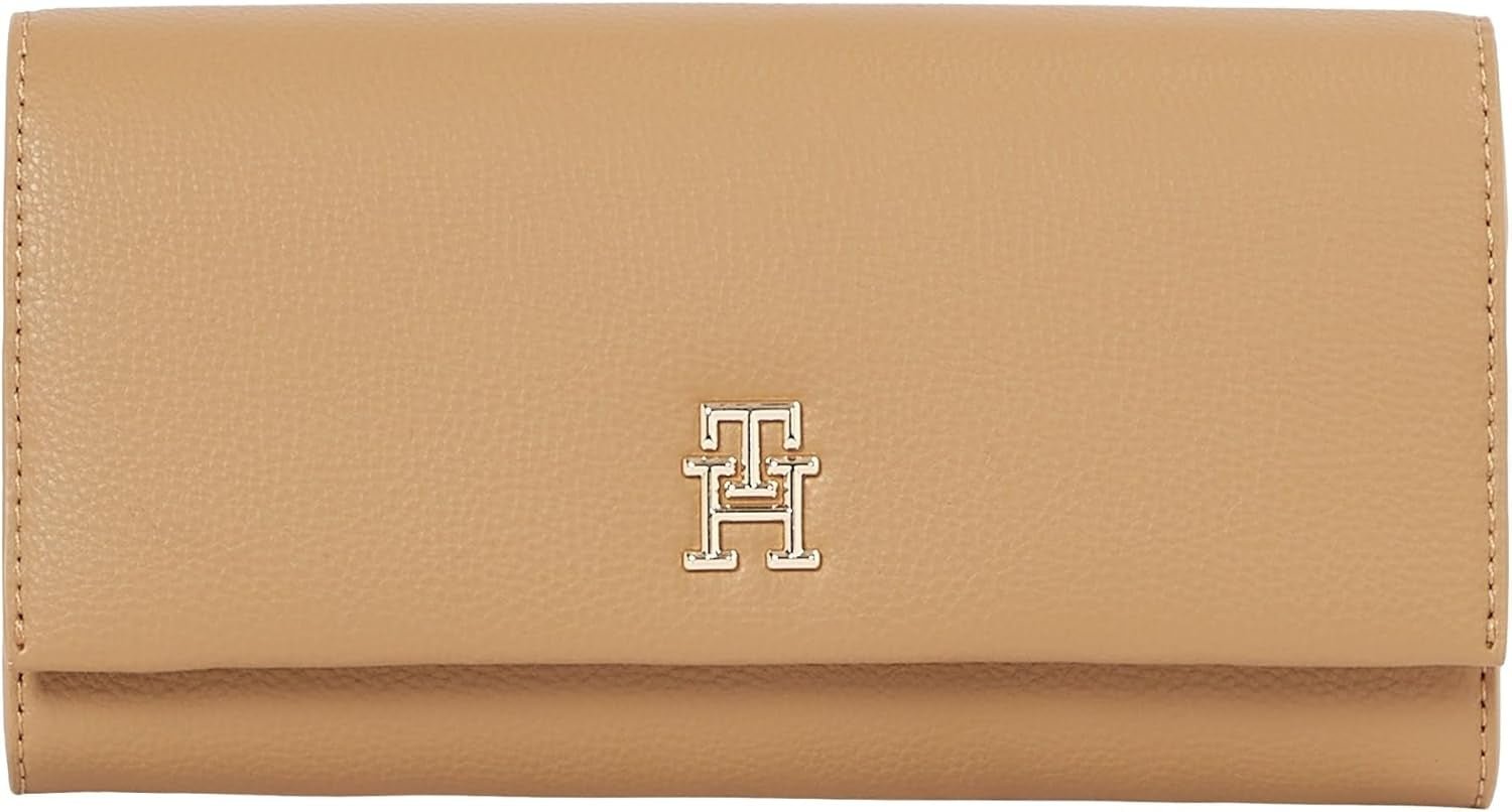 Tommy Hilfiger Aw0aw17267 Dames Portemonnee Dames Naty Shop Khaki (Safari Canvas) Os