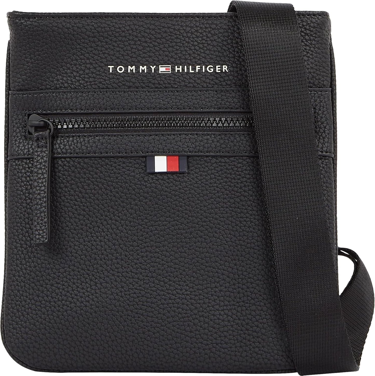 Tommy Hilfiger ESSENTIAL PU MINI CROSSOVER Crossover-bagage- en reisuitrusting voor heren Naty Shop Zwart (zwart) One Size Fits All