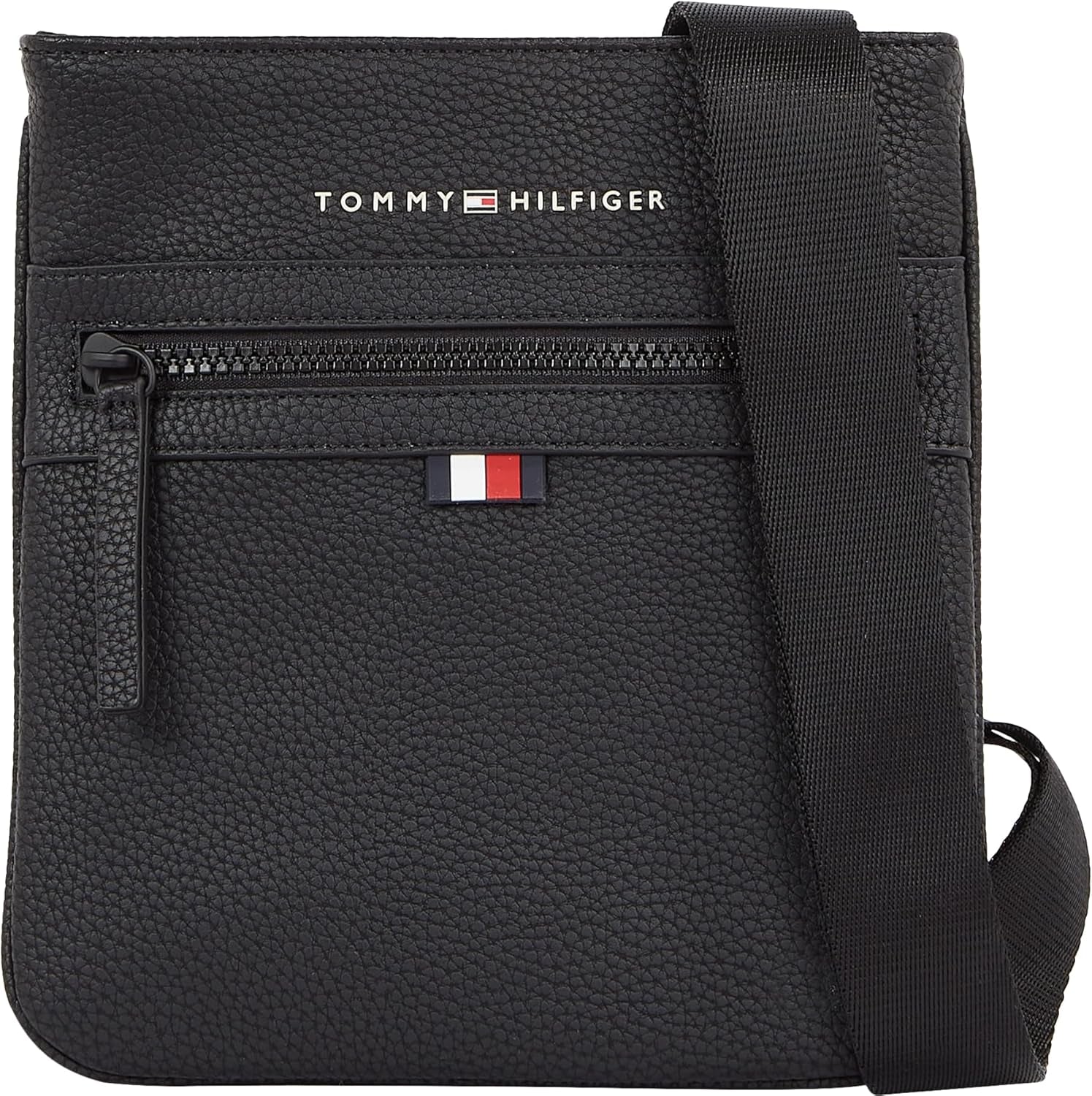 Tommy Hilfiger ESSENTIAL PU MINI CROSSOVER Crossover-bagage- en reisuitrusting voor heren Naty Shop Zwart (zwart) One Size Fits All