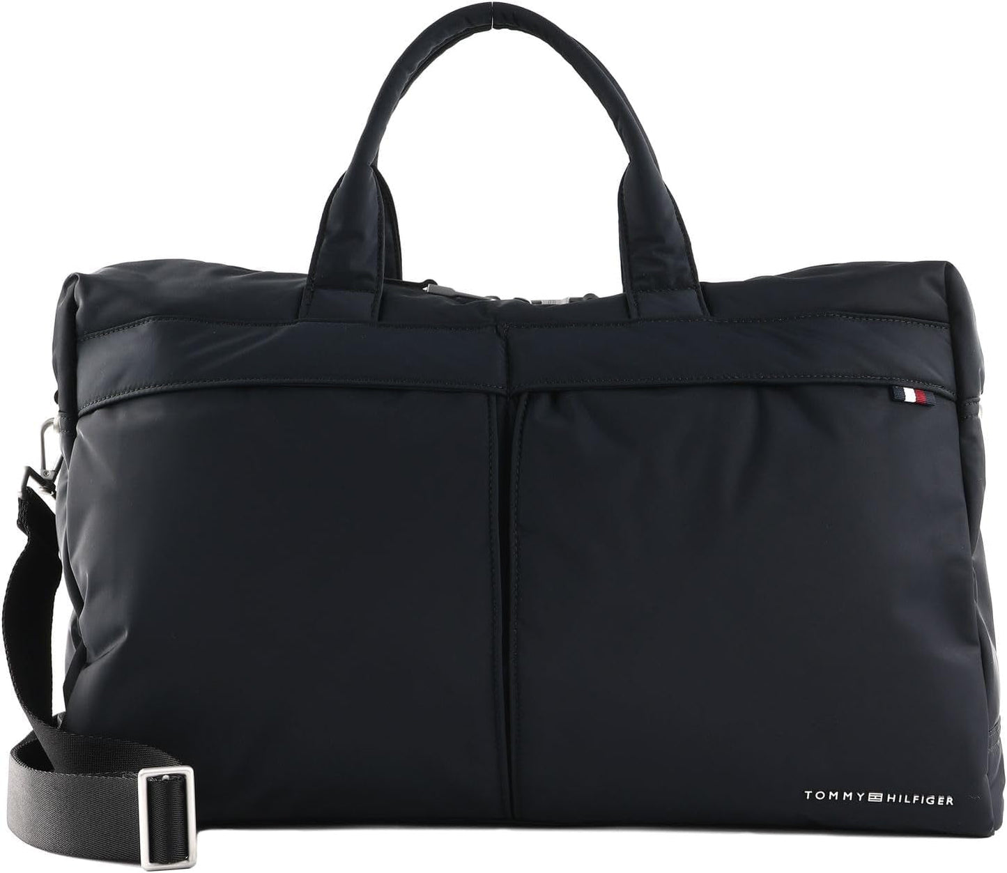 Tommy Hilfiger TH Signature reistas voor heren AM0AM12218 reistas, zwart (zwart) Bagage en reisuitrusting Naty Shop Standaardtitel