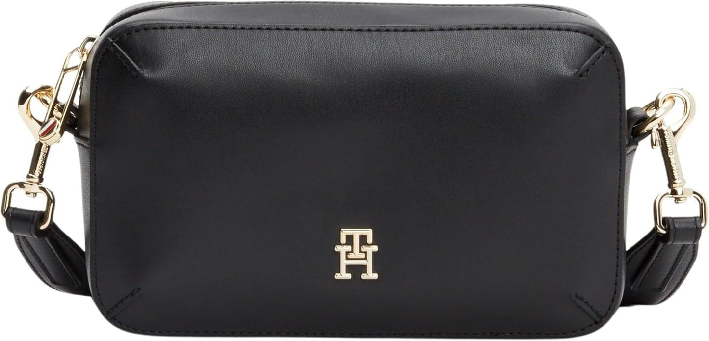 Tommy Hilfiger Crossbodytas Chic Flap Crossover Kleine Damestassen Naty Shop Zwart (zwart)