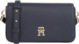 Tommy Hilfiger Crossbodytas met embleem Flap Crossover kleine tassen Dames Naty Shop Space Blue
