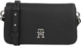 Tommy Hilfiger Crossbody Tas Emblem Flap Crossover Kleine Damestassen Naty Shop Zwart
