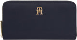 Tommy Hilfiger Dames Portemonnee Poppy Grote Kaartsleuven Portemonnee Dames Naty Shop Space Blue Os
