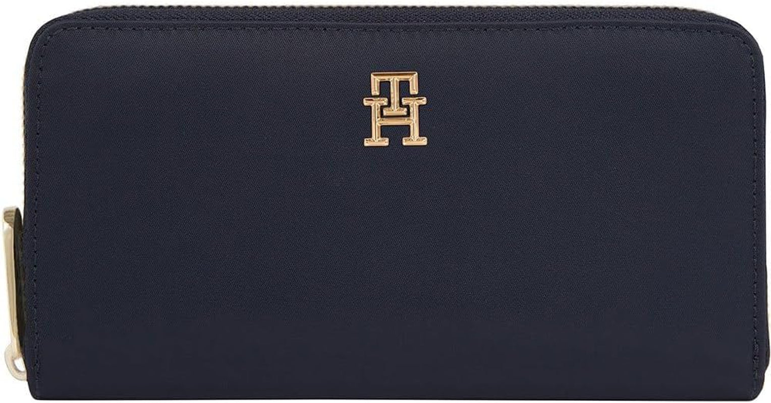 Tommy Hilfiger Dames Portemonnee Poppy Grote Kaartsleuven Portemonnee Dames Naty Shop Space Blue Os