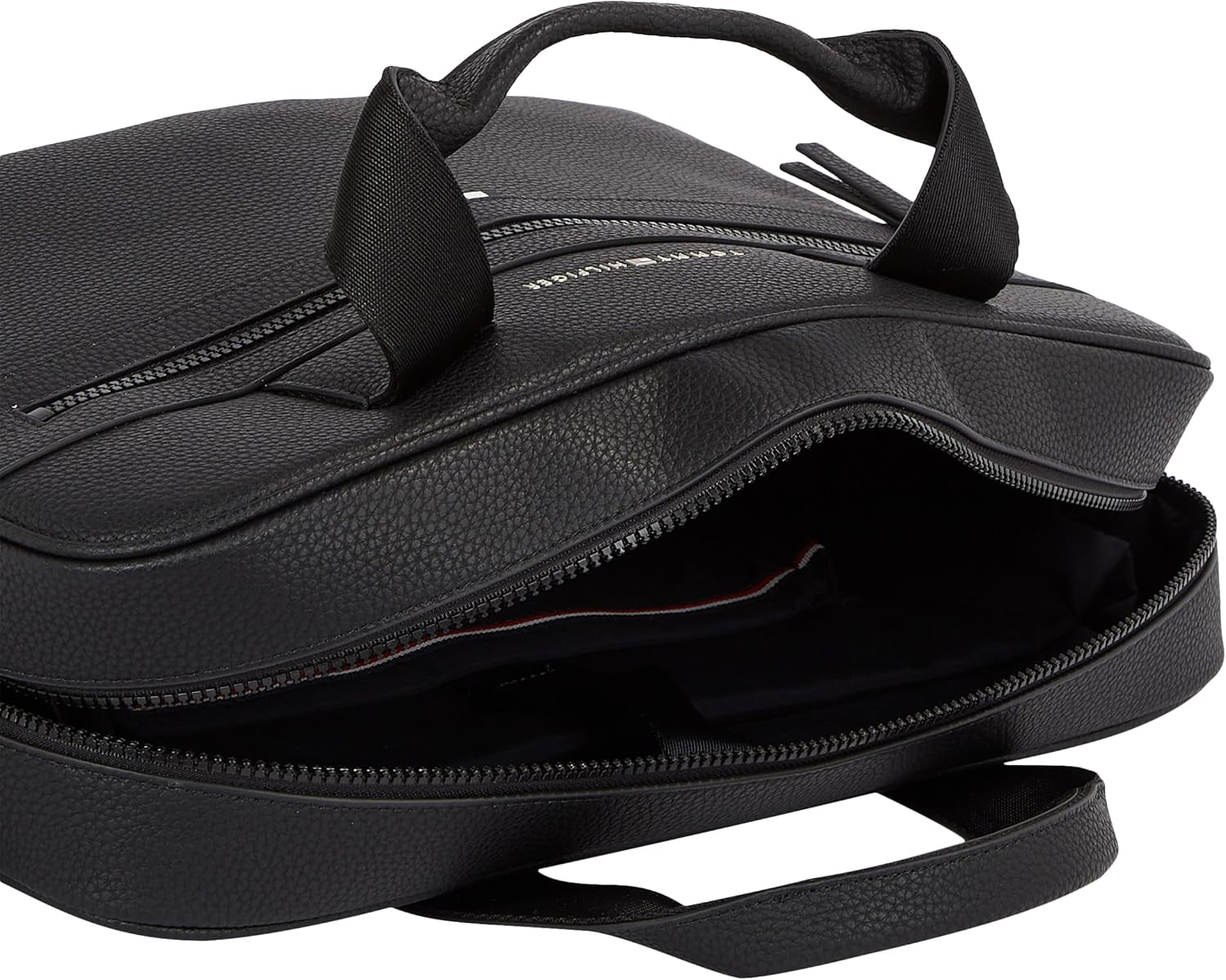 Tommy Hilfiger ESSENTIAL PU COMPUTER BAG laptoptas voor heren, Zwart, OS-bagage en reisuitrusting Naty Shop