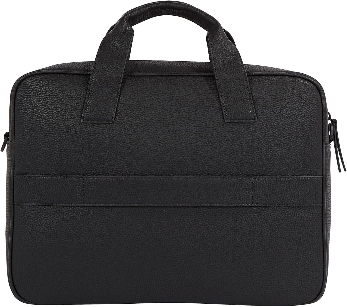 Tommy Hilfiger ESSENTIAL PU COMPUTER BAG laptoptas voor heren, Zwart, OS-bagage en reisuitrusting Naty Shop