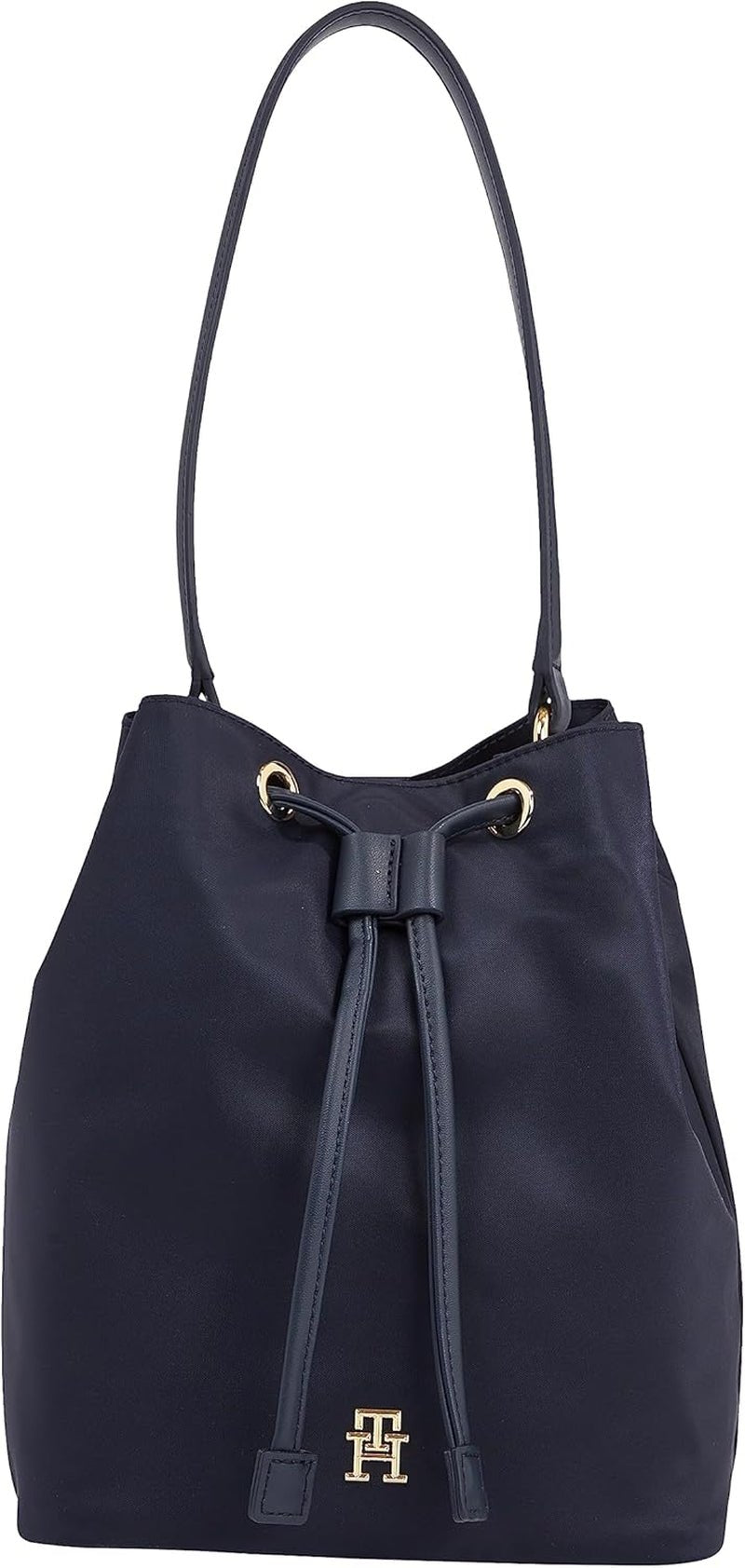 Tommy Hilfiger Poppy Bucket Dames Aw0aw15218 Tassen, One Size Damestassen Naty Shop Blauw (Space Blue)