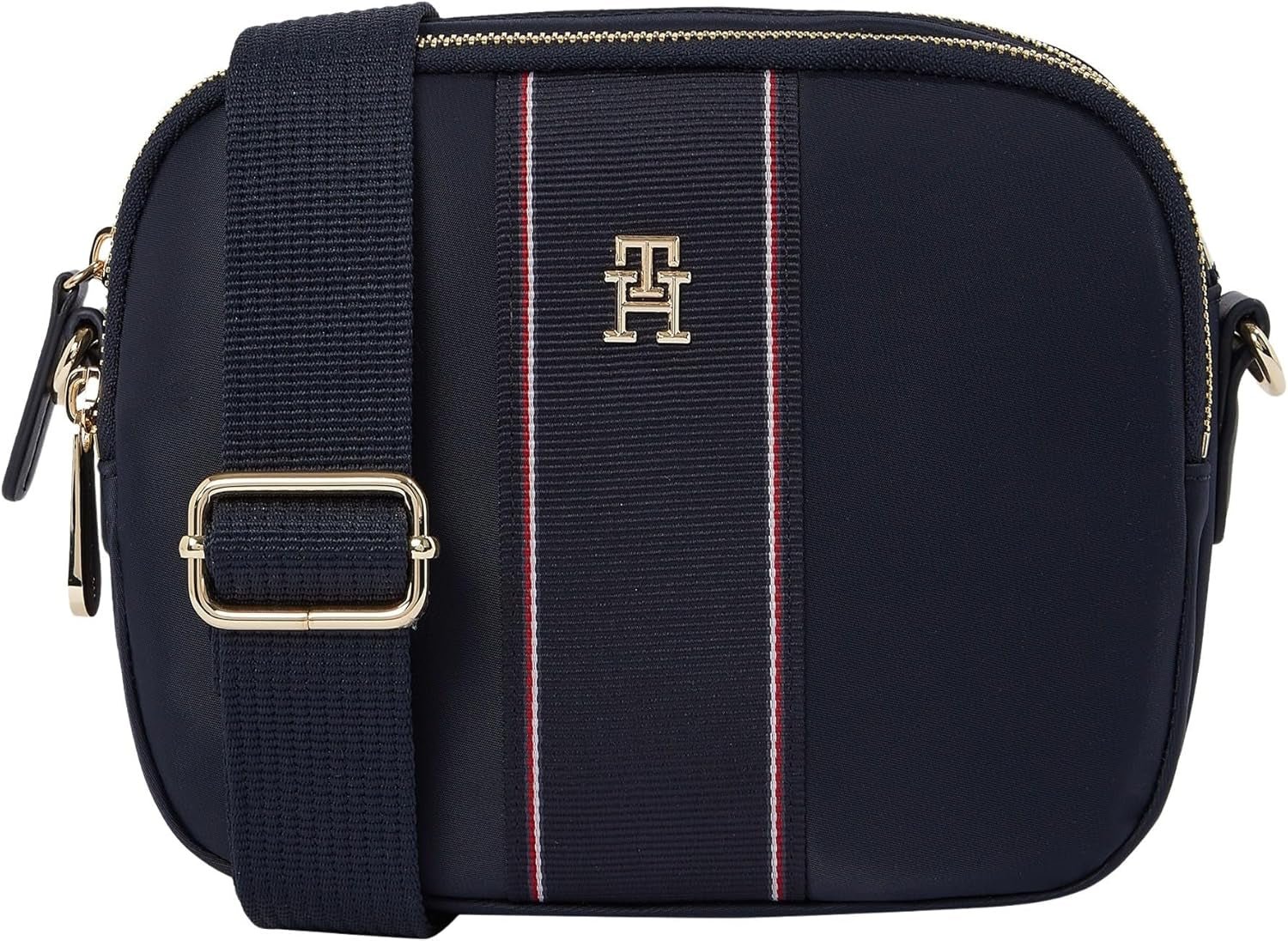 TOMMY HILFIGER Poppy cameratas voor dames Body Aw0aw17230 Crossover bagage en reisuitrusting Naty Shop blauw (ruimteblauwe behuizing)