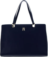 Tommy Hilfiger TH Tijdloze damestas met binnenzakken, blauw (ruimteblauw), één maat damestassen Naty Shop Standaardtitel