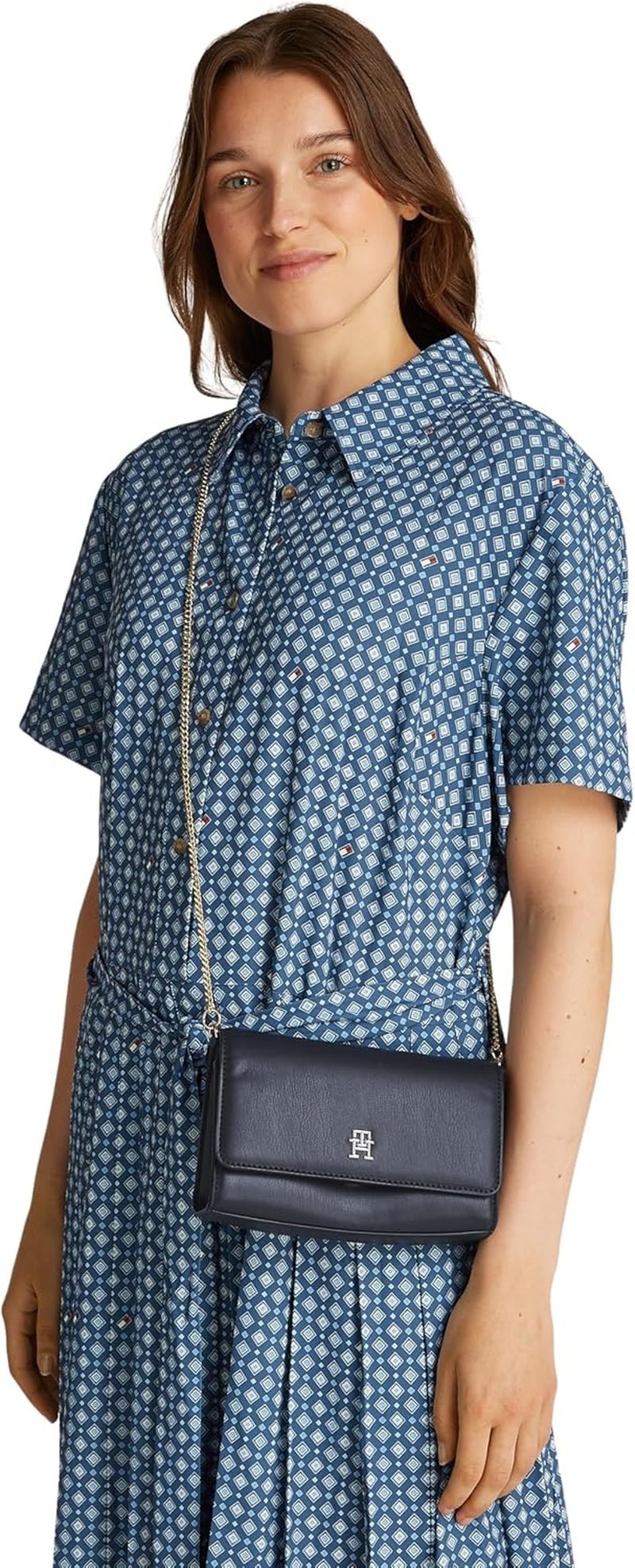 Tommy Hilfiger Schoudertas Eternity Chain Crossover Schouderkettingtassen Dames Naty Shop