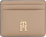 Tommy Hilfiger dames kaarthouder Dames met logo, Beige (Coastal Taupe), One size Heren portemonnee Naty Shop Standaard titel