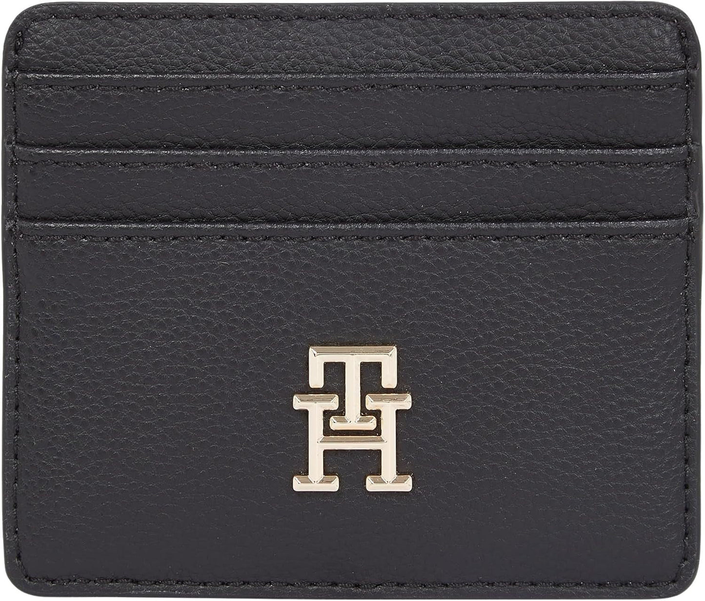 Tommy Hilfiger dameskaarthouder Soft Logotape Small, zwart, one size Damesportemonnee Naty Shop Standaard titel