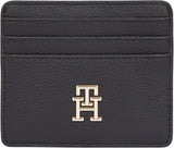 Tommy Hilfiger dameskaarthouder Soft Logotape Small, zwart, one size Damesportemonnee Naty Shop Standaard titel