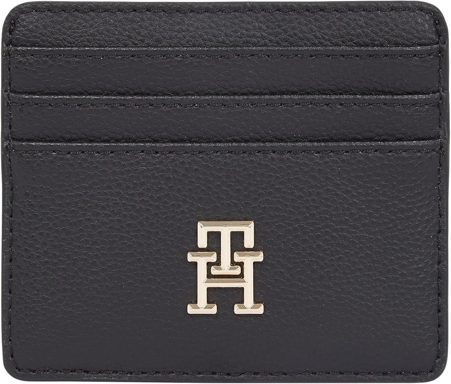 Tommy Hilfiger dameskaarthouder Soft Logotape Small, zwart, one size Damesportemonnee Naty Shop Standaard titel
