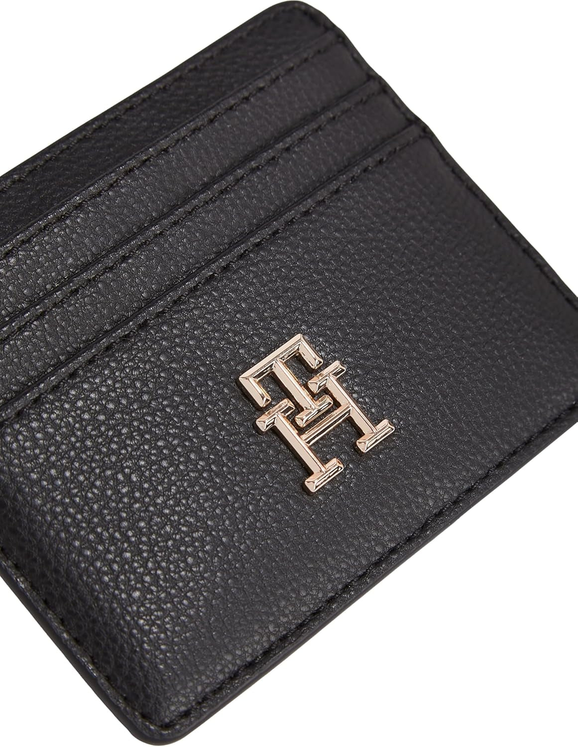 Tommy Hilfiger dames kaarthouder Soft Logotape Small, zwart, one size Portemonnee Dames Naty Shop
