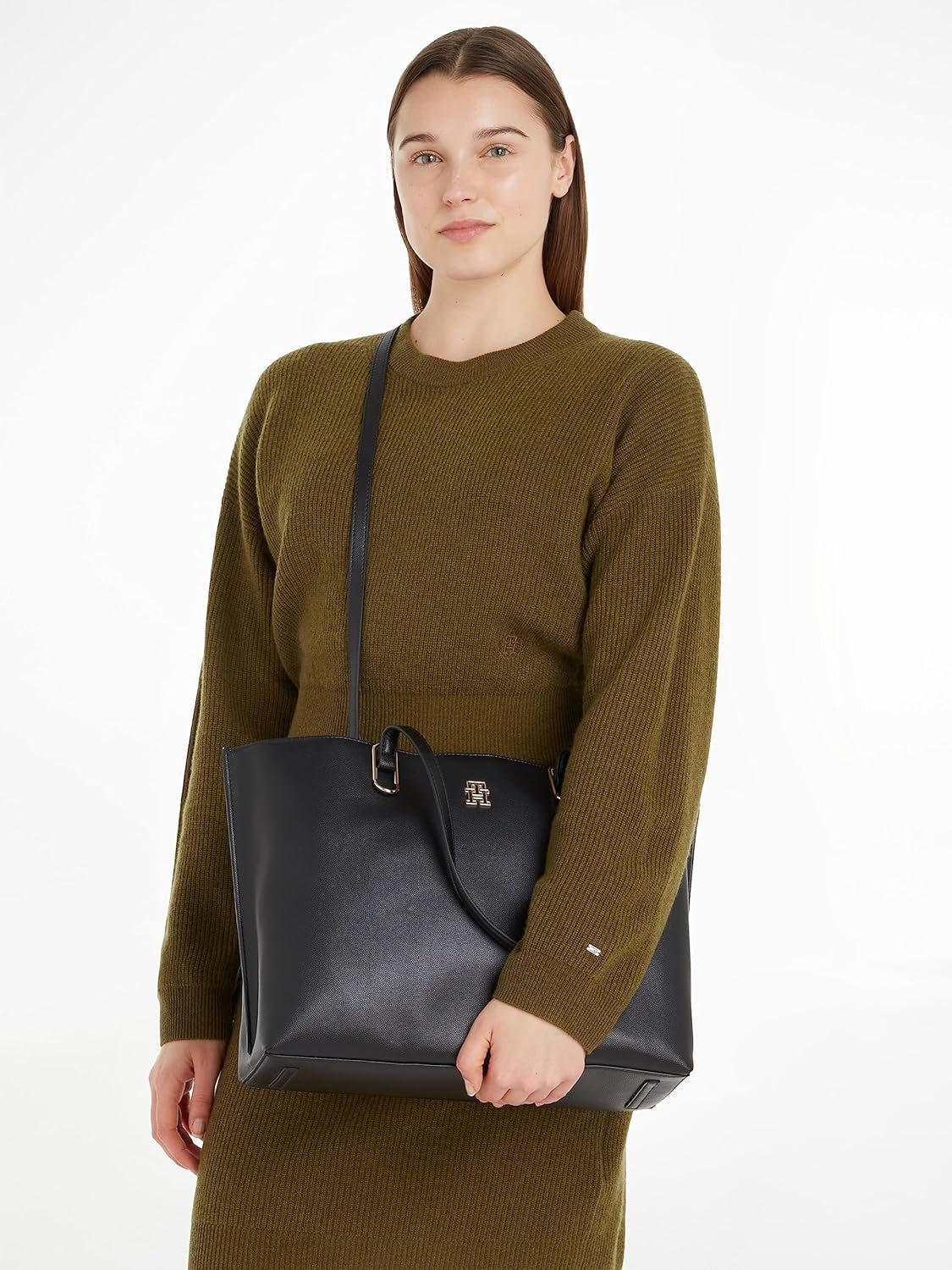 Tommy Hilfiger dames tijdloze werktas schooltas, damestassen in één maat Naty Shop