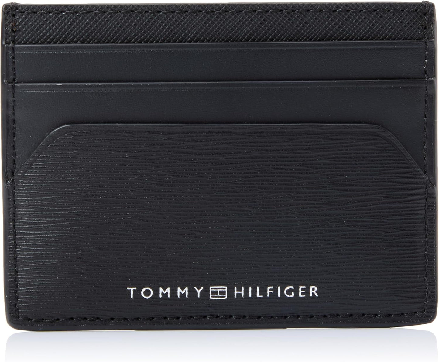 Tommy Hilfiger heren TH PLAQUE CC HOLDER, zwart, één maat herenportemonnee Naty Shop standaardtitel