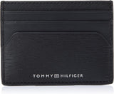 Tommy Hilfiger heren TH PLAQUE CC HOLDER, zwart, één maat herenportemonnee Naty Shop standaardtitel